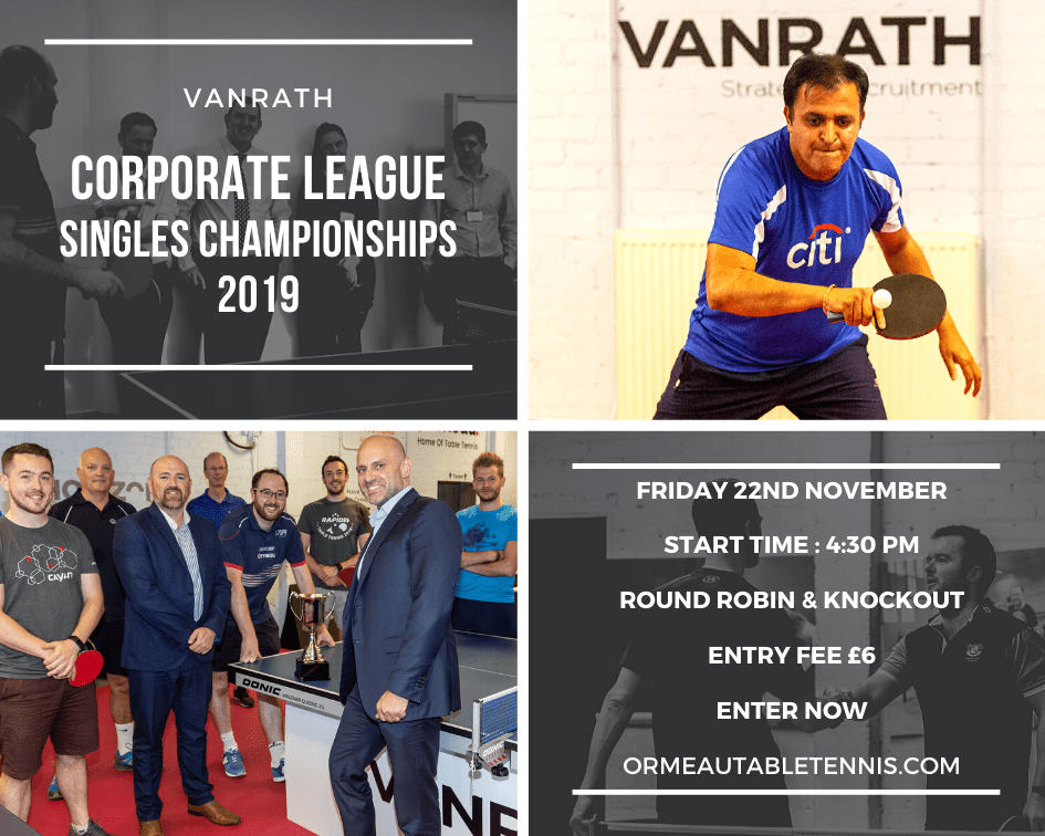 VANRATH Corporate League Singles 2019