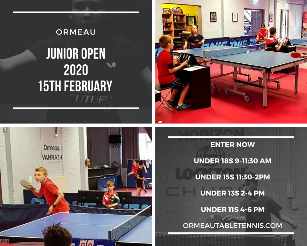 Important Update – Ormeau Junior Open 2020 *Date Change*